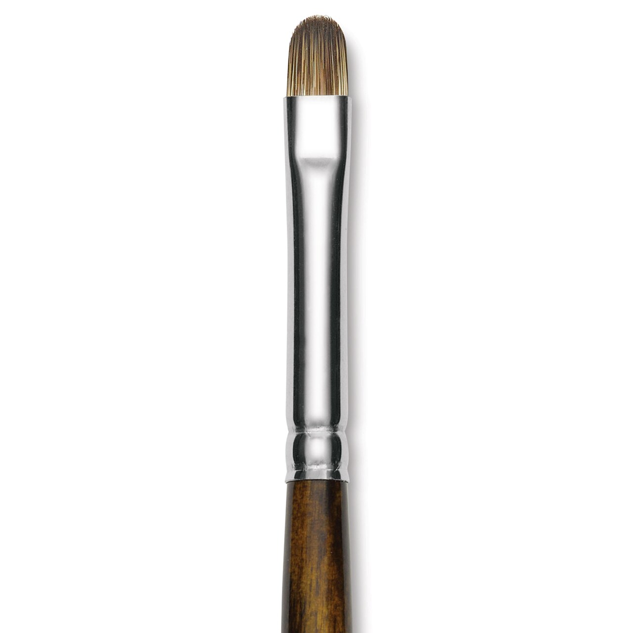 Silver Brush Monza Synthetic Mongoose Artist Brush - Long Handle, Short Filbert, Size 4